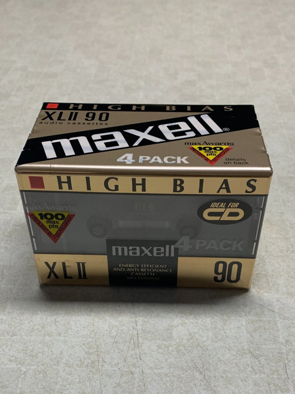 Maxell XLII 90 Audio Cassette 90min High Bias Type II 4-Pack
